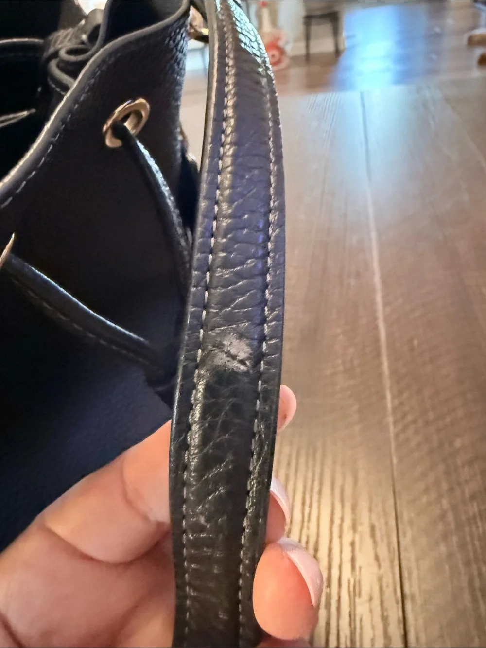 Coach Black Rowan bucket bag with Gold Hardware